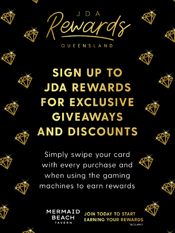 JDA Rewards Program - Mermaid Beach Tavern