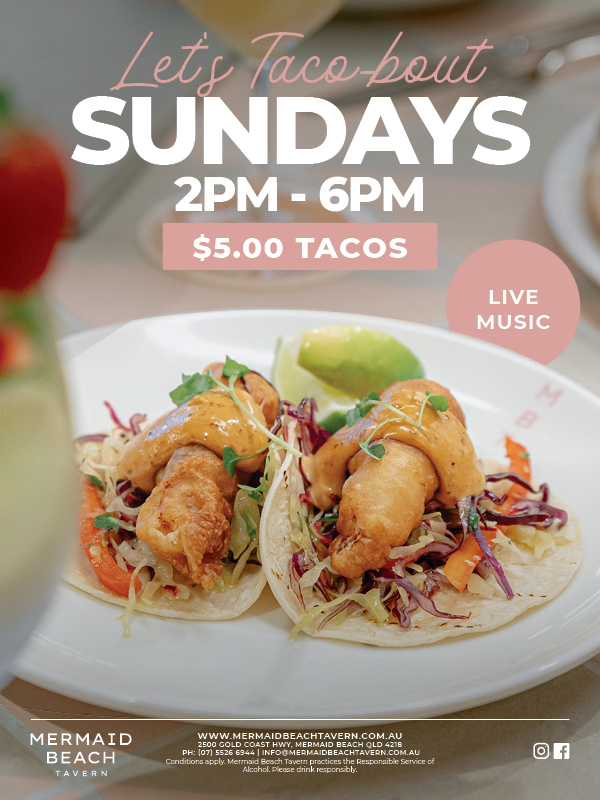 Sunday Taco Special - Mermaid Beach Tavern
